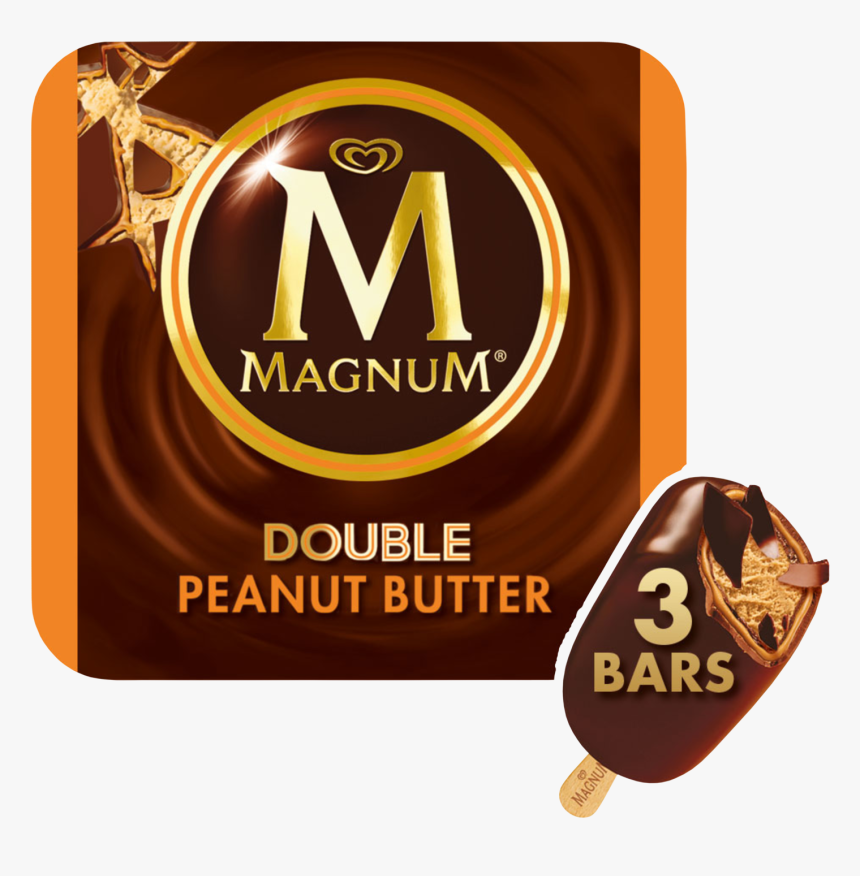 Double Peanut Butter Fr - Magnum Ice Cream Cookies And Cream, HD Png Download