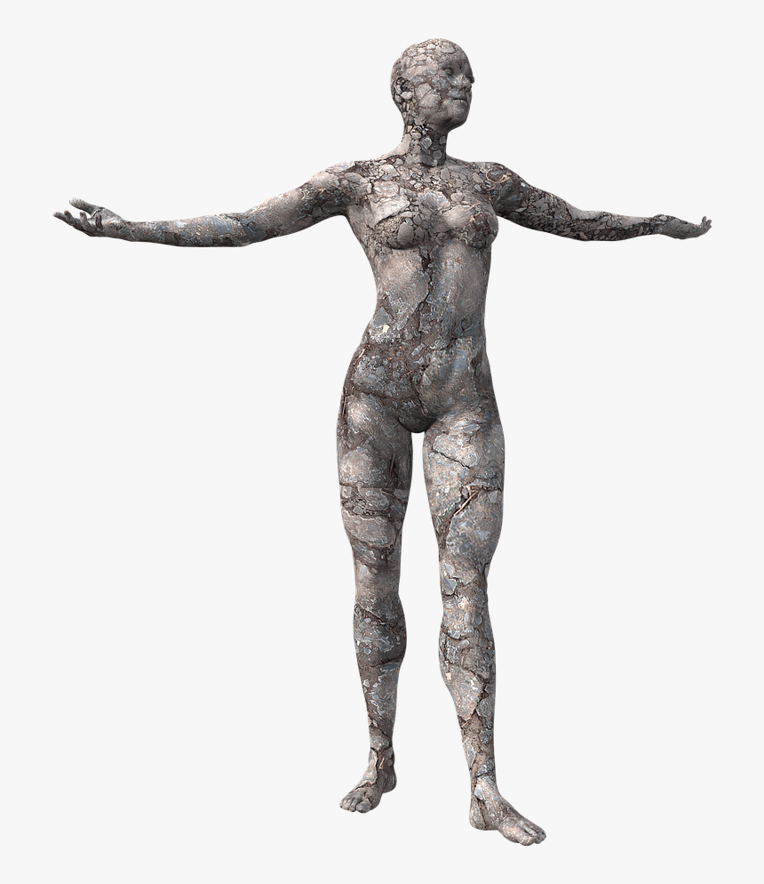 Woman Body Face Sculpture, HD Png Download