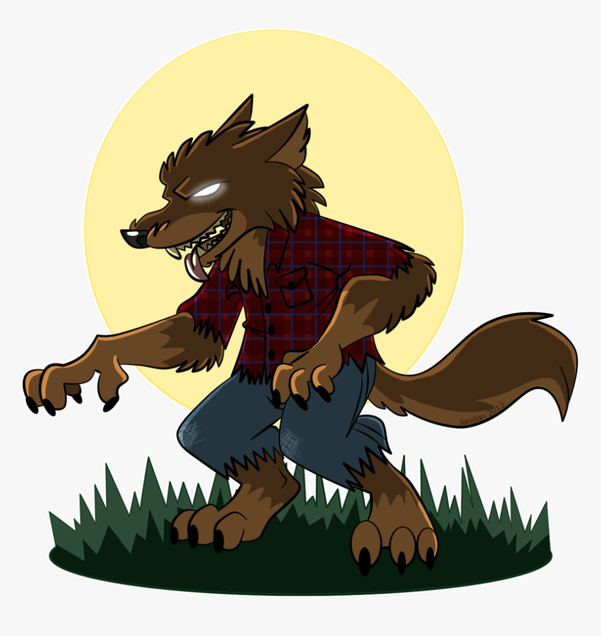 Cartoon Werewolf Tattoo Design By Jandan Nabyn - Werewolf Clipart, HD Png Download