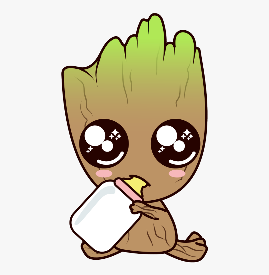 Pin Baby Groot Clip Art - Desenho Guardioes Da Galaxia, HD Png Download