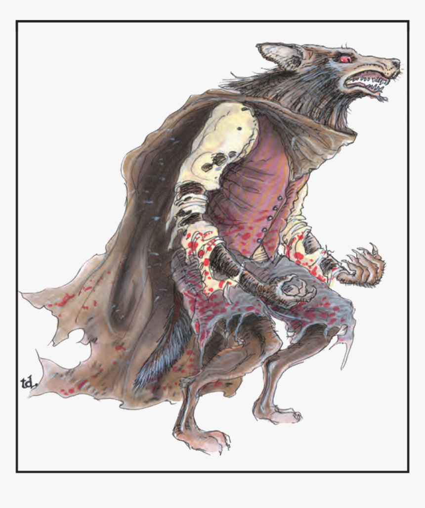 Monstrous Manual, 1993 Tsr Inc - Evelyn Werewolf, HD Png Download