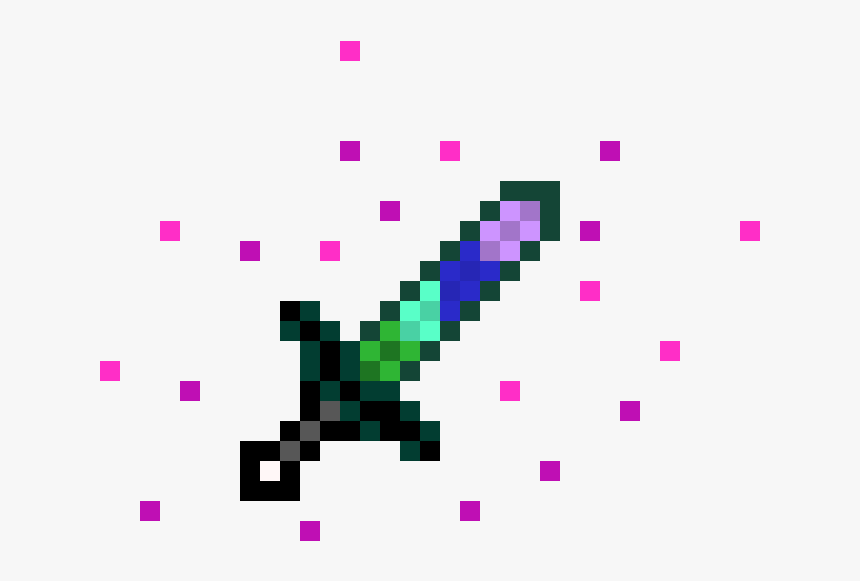 Minecraft Suite Sword - Transparent Minecraft Diamond Sword, HD Png Download