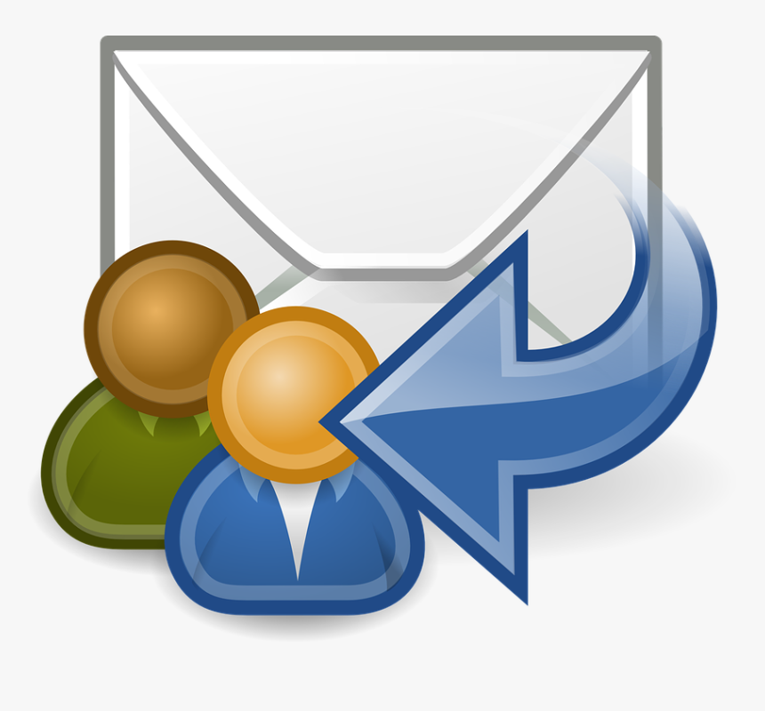 A Png Image Of A Received Email Illustrated As An Envelop - Reply Clipart, Transparent Png