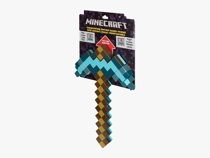 Minecraft Transforming Pickaxe, HD Png Download
