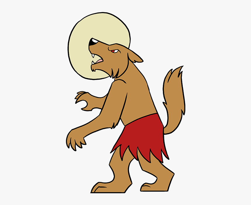 How To Draw Werewolf - Draw A Werewolf, HD Png Download