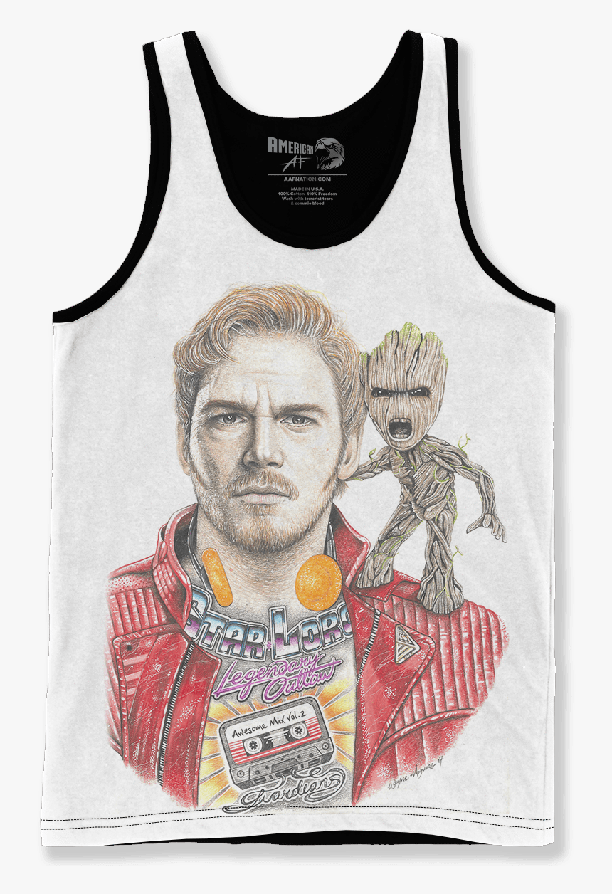 Star Lord & Baby Groot - American Af Mattis Shirt, HD Png Download
