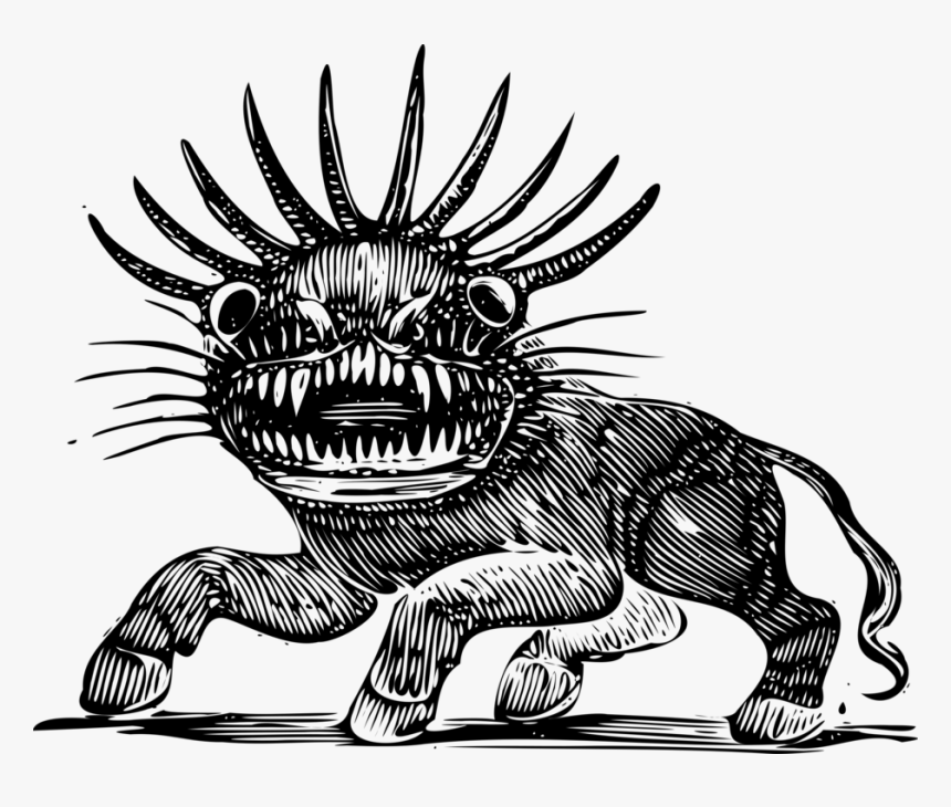 Line Art,head,dinosaur - Illustration, HD Png Download