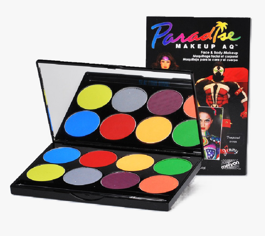 Mehron Paradise Makeup 8 Color Palette 
 Class Lazyload - Paradise Makeup, HD Png Download