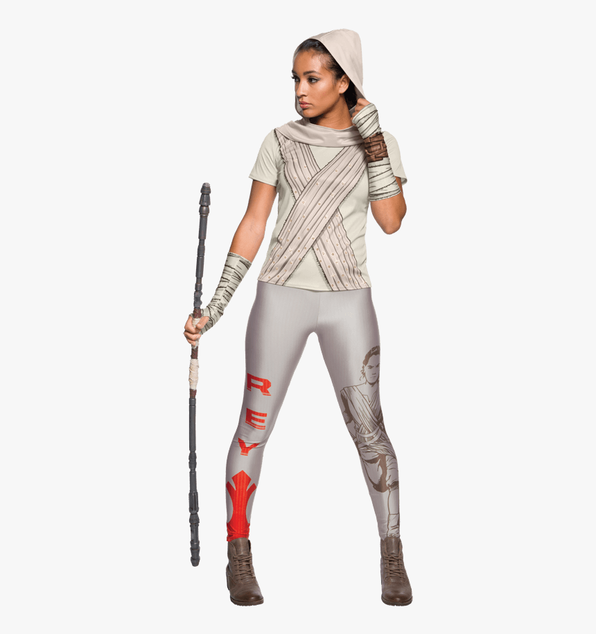Adult Rey Hooded Rhinestone Costume Top - Rey, HD Png Download