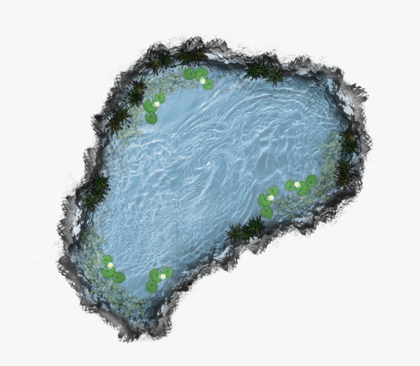 The Top Of The Cliff - Pond Png, Transparent Png