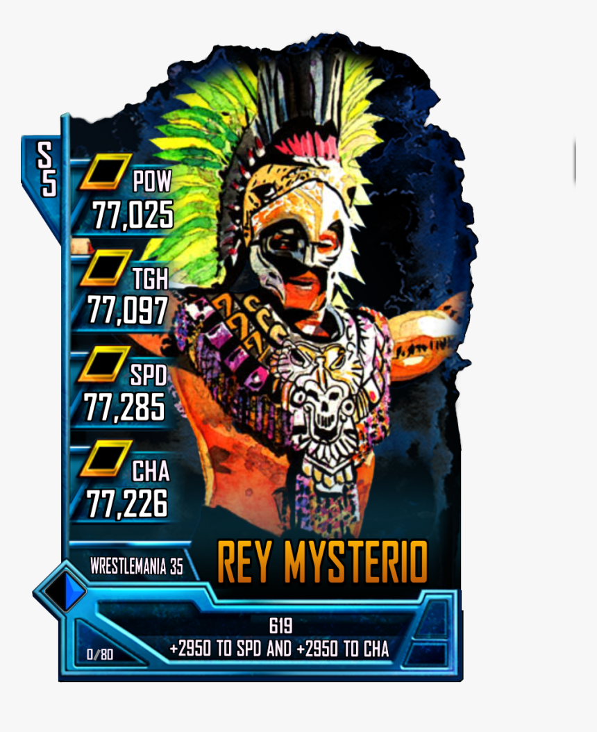Wwesc S5 Rs Rey Mysterio - Wwe Supercard Rey Mysterio, HD Png Download