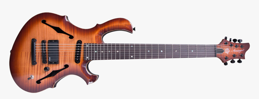 Ankh 7 Brownburst - 24 Fret Bass Guitar, HD Png Download
