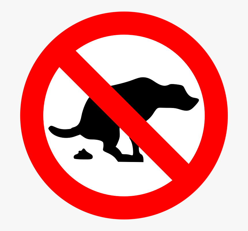 Dogs, Prohibited, Warning, Crap, Shit, No - Chlamydia Prevention, HD Png Download