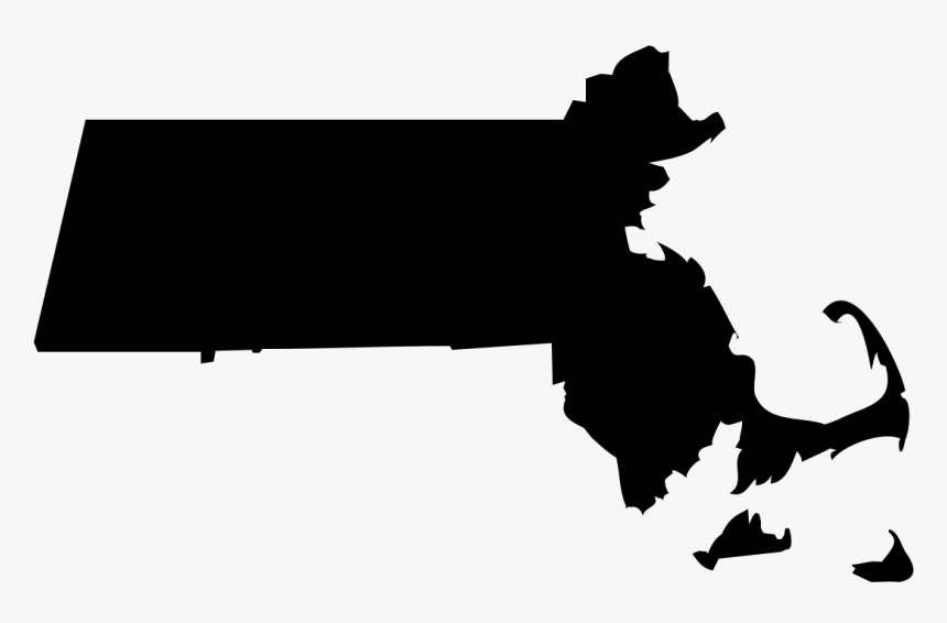 Massachusetts State Outline In Black - Massachusetts Clipart, HD Png Download