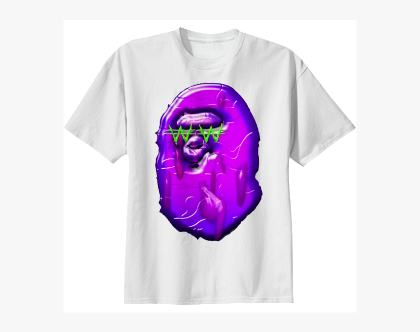 Shop Keith Ape X Bape Cotton T-shirt By Twins12100 - Bathing Ape Keith Ape, HD Png Download