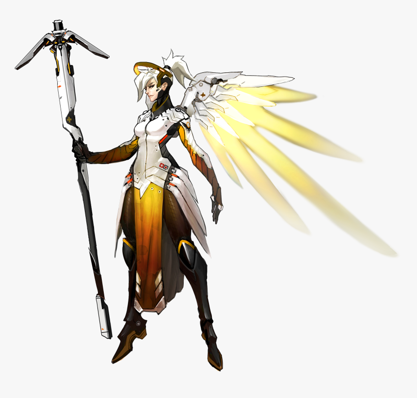 Mercy Presskit4 - Mercy Overwatch Concept Art, HD Png Download