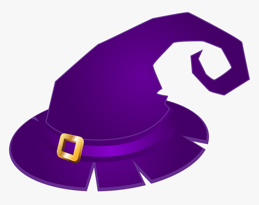 Purple Witch Hat Png - Transparent Background Witch Hat Clipart, Png Download