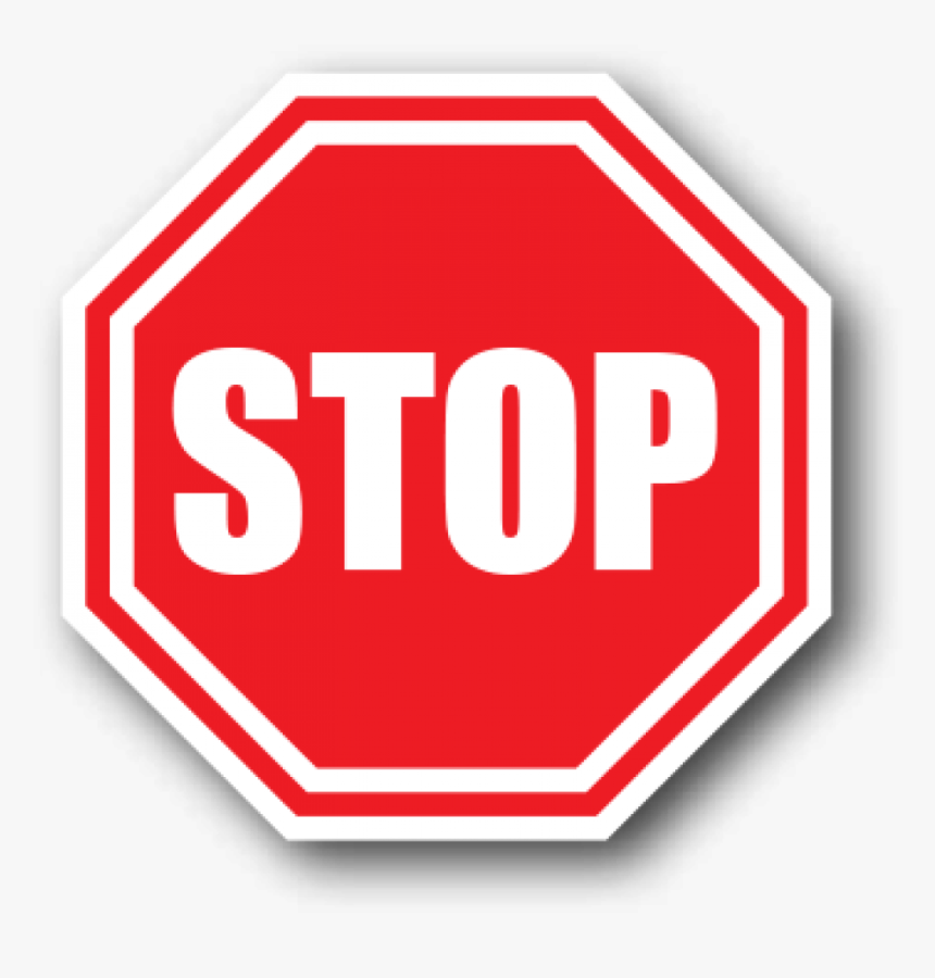 Durastripe Floor Red Octagonal Stop Safety Sign - Stop Sign, HD Png Download