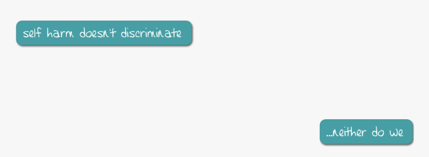 Self Harm Doesn T Discriminate, Neither Do We - Parallel, HD Png Download