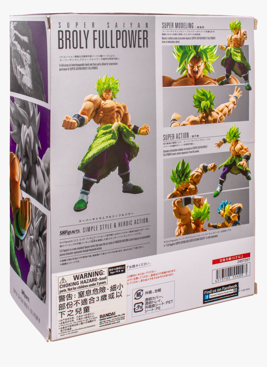 Sh Figuarts Broly Full Power Box, HD Png Download