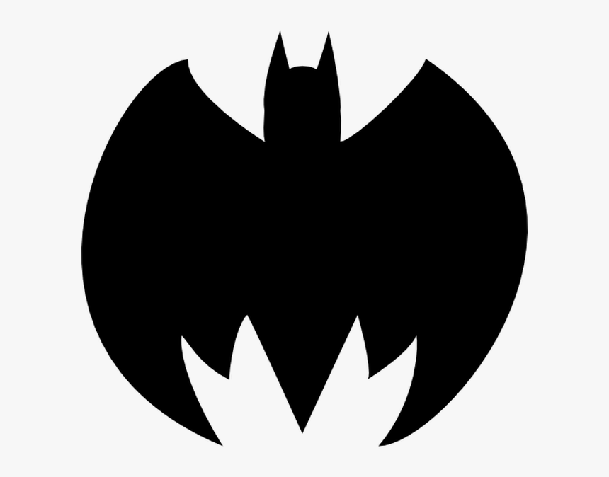 Batman Silhouette - Batman Logo Frank Miller, HD Png Download