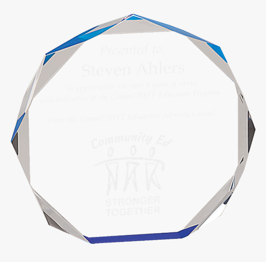 Blue Octagon Premier Acrylic - Paper, HD Png Download
