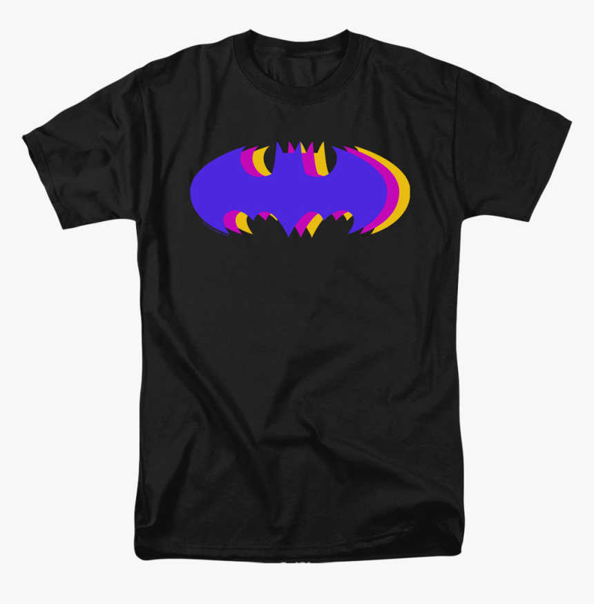 Tri Symbol Batman T-shirt - Corvette Black T Shirt, HD Png Download