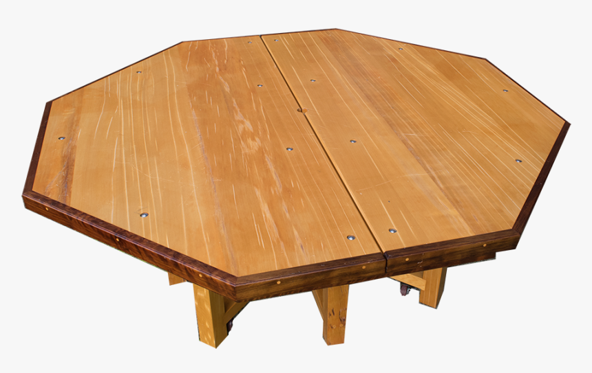 Six Chairs Included, Octagon, Redwood, Port Orford - Coffee Table, HD Png Download