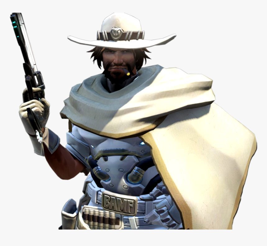 Overwatch] White Hat Mccree By Popokupingupop90 On - Overwatch Mccree White Hat, HD Png Download