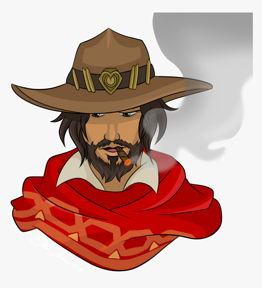 Transparent Mccree Hat Png - Illustration, Png Download