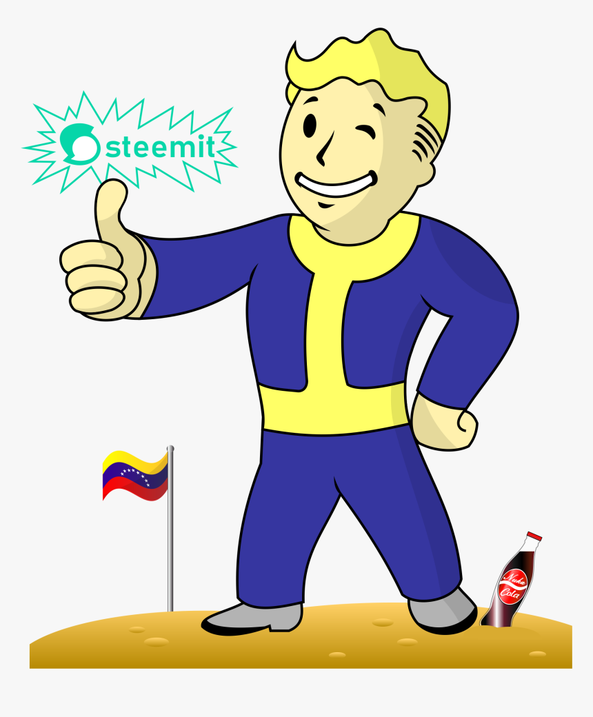 Vault Boy Color Final - Mascota Del Fallout, HD Png Download