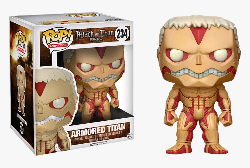 Transparent Attack On Titan Png - Armored Titan Funko Pop, Png Download