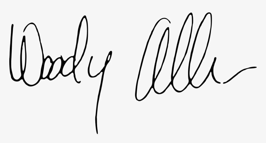 Woody Allen Signature, HD Png Download