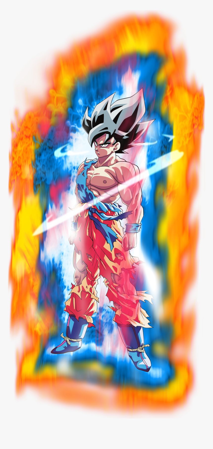 •omnipotence• Ethan Was Training Intensely With Durrhan - Sangoku Ultra Instinct Aura, HD Png Download