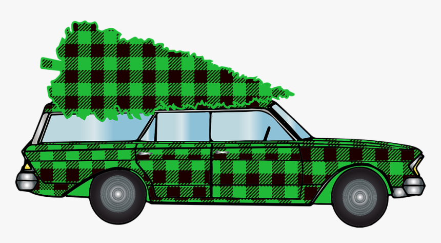 Woody Car, Christmas Car, Buffalo Plaid, Christmas - Christmas Day, HD Png Download