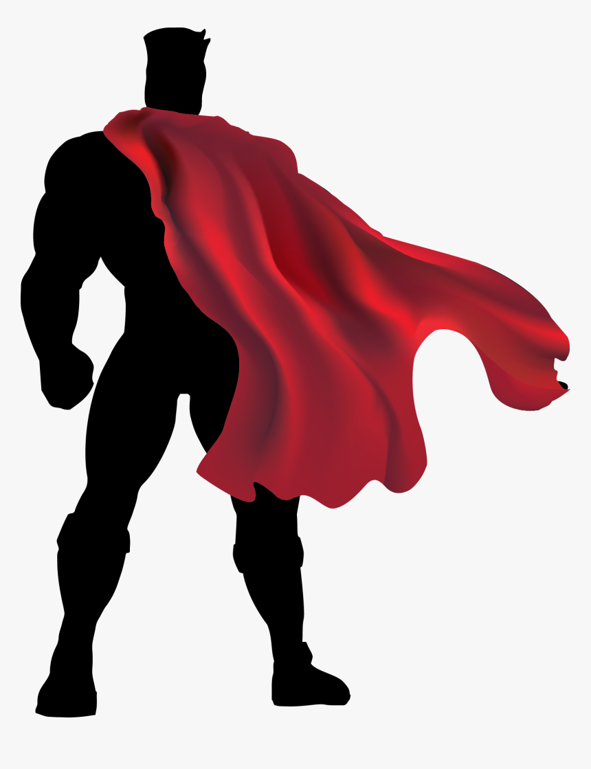Супер Герой Силуэт, HD Png Download