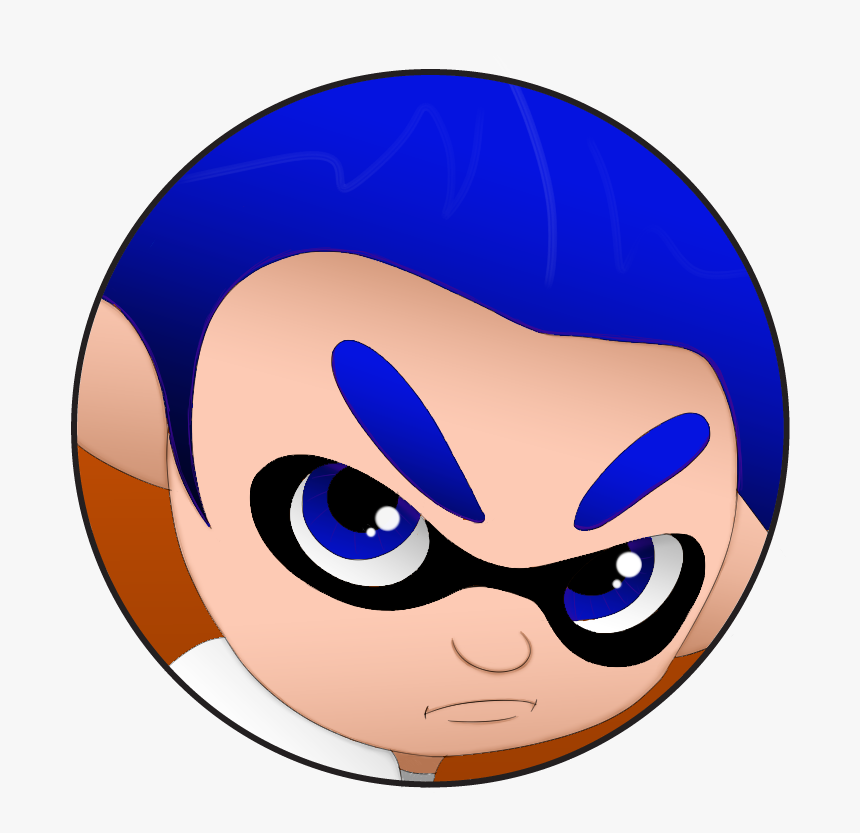 Home / Pin Back Buttons / Splatoon / Squid Boy Pin - Cartoon, HD Png Download