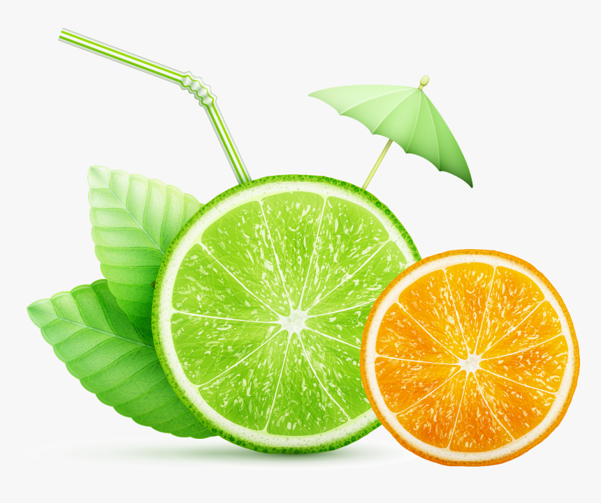 Jpg Freeuse Download Orange Juice Fruits And Leafy - Green Orange Juice Png, Transparent Png