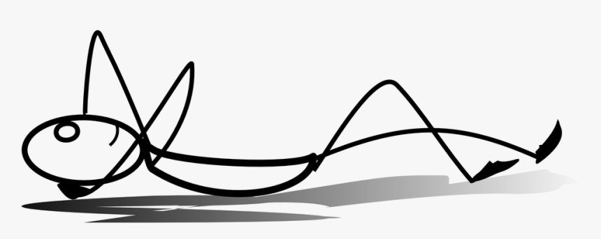 Sleeping Stick Figure Png, Transparent Png