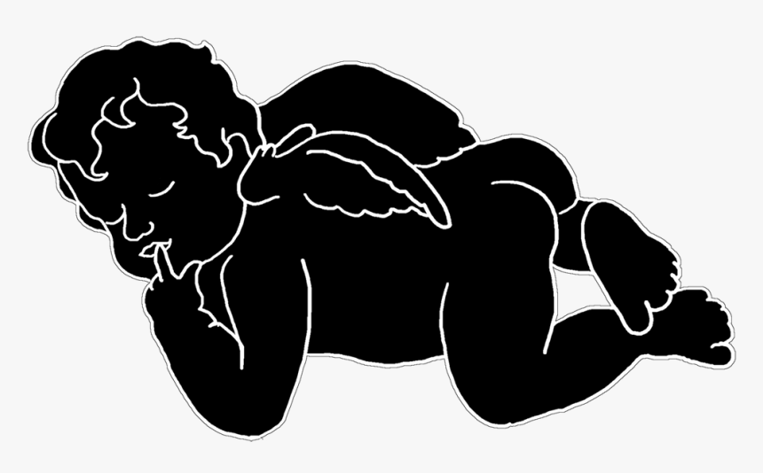 Little Sleeping Angel - Transparent Sleeping Silhouette, HD Png Download
