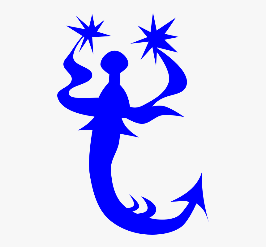 Weather Vane, Blue, Vane, Mermaid, Silhouette - Silueta De Sirena Azul Png, Transparent Png
