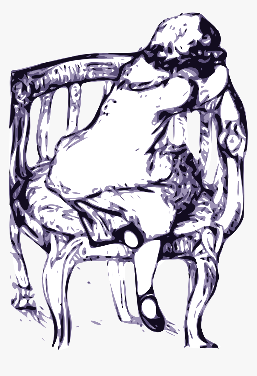 Girl Crying Clip Arts - Mujer Llorando En Un Sillon Dibujó, HD Png Download