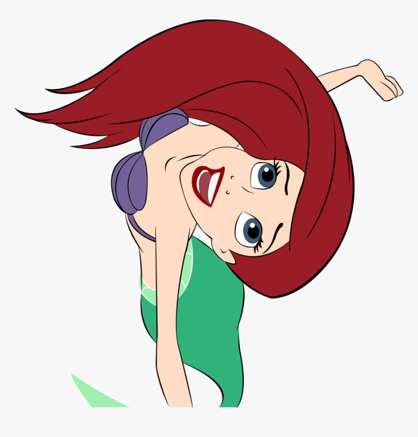 Ariel Vector Colored 2 By Sayurixsama - Drawing Of Princess Ariel, HD Png Download