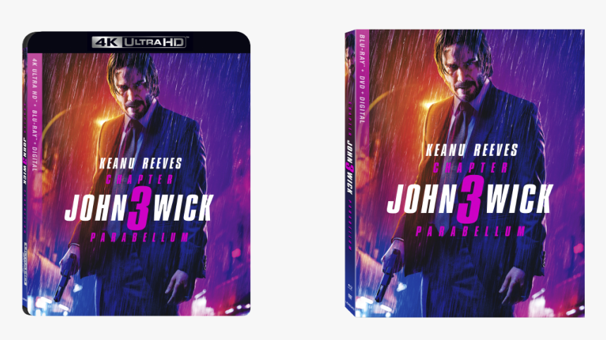 John Wick Home Release - John Wick Chapter 3 Parabellum Blu Ray, HD Png Download
