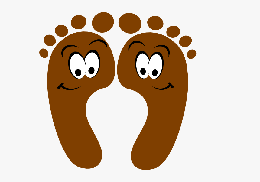 Brown Happy Feet Svg Clip Arts - Feet Clipart, HD Png Download