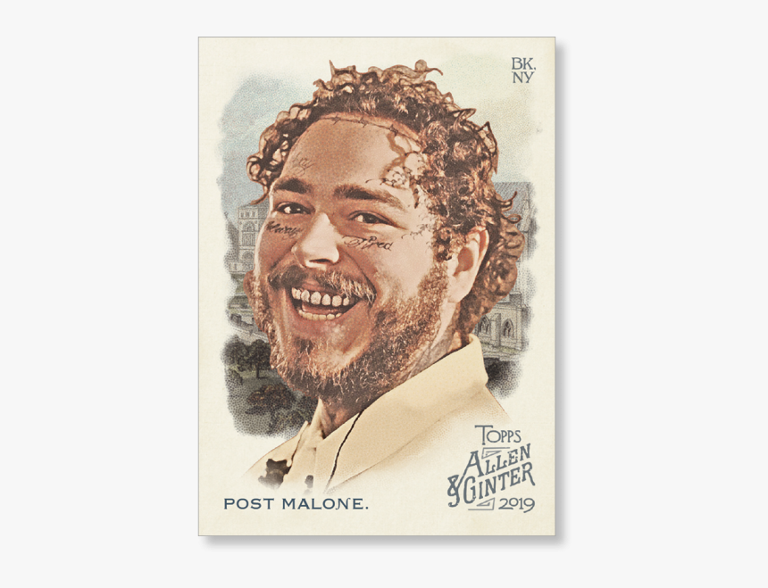 Post Malone 2019 Topps Allen & Ginter Oversized Base - Allen And Ginter Pirate Cards, HD Png Download