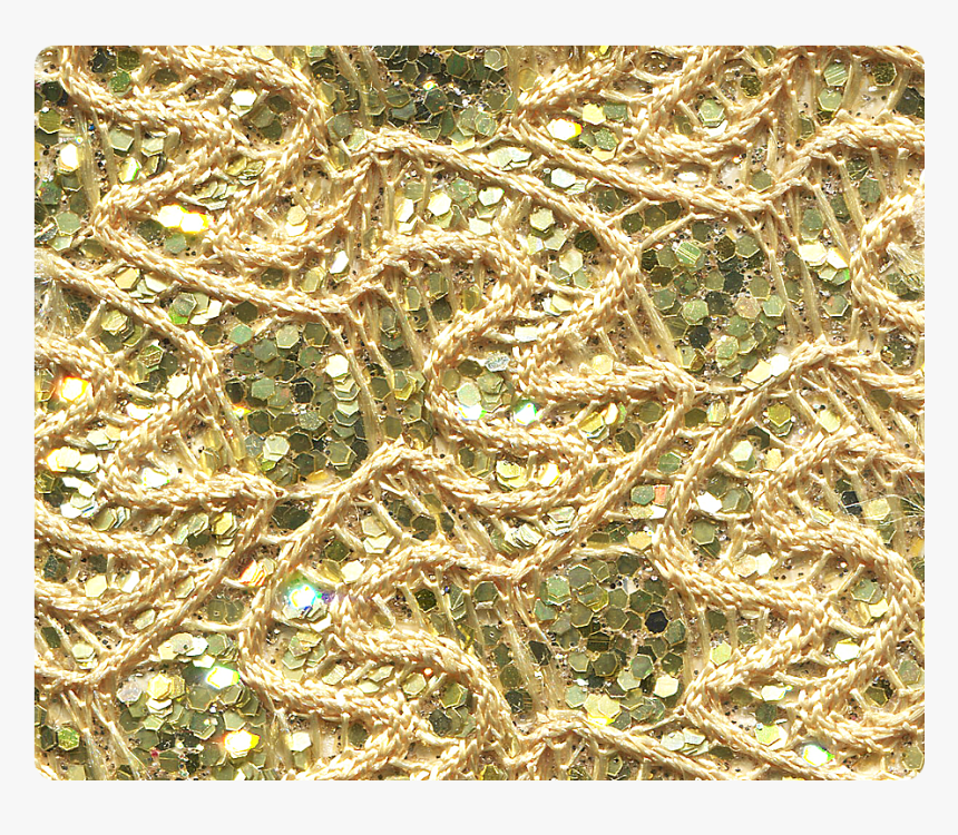 48 Gold Knitted Sparkle -stiletto - Motif, HD Png Download