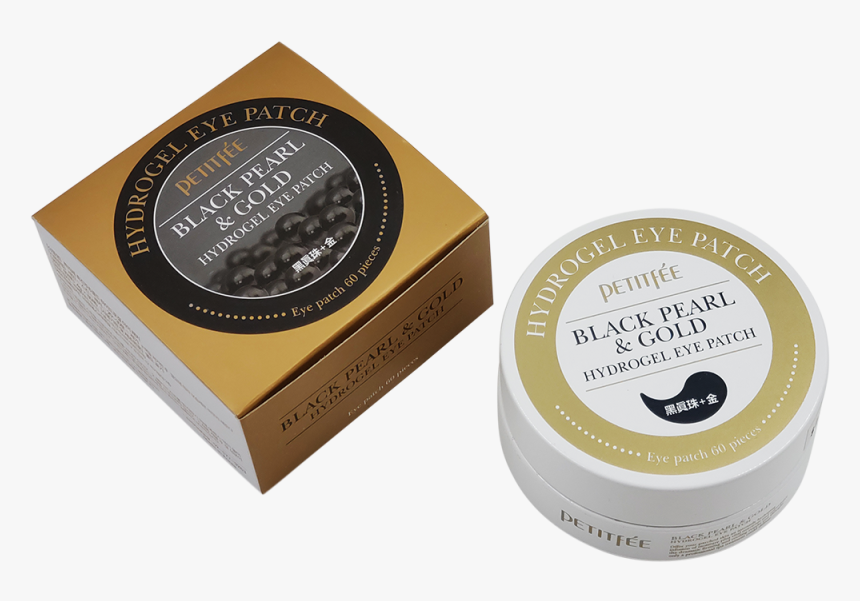 Petitfée Black Pearl & Gold Eye Patch - Eye Shadow, HD Png Download