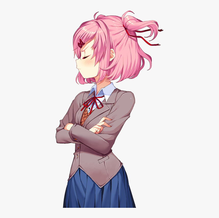Download Natsuki Ddlc X - Kawaii Doki Doki Literature Club, HD Png Download