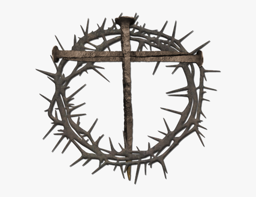 Lent Cross Png Vector, Clipart, Psd - Transparent Background Crown Of Thorns, Png Download